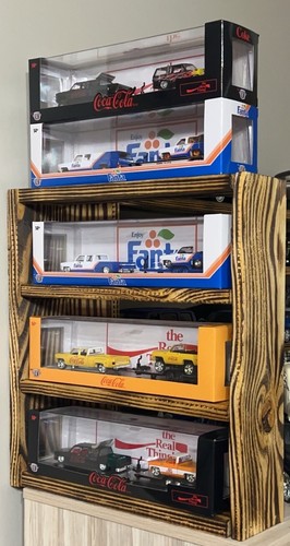 Rustic diecast display shelf - rustic,