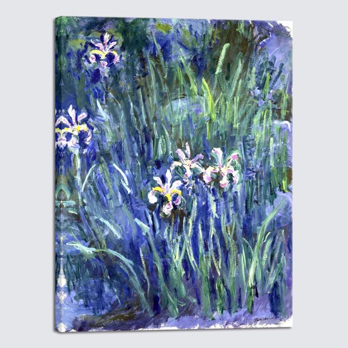 Canvas print wall art irises - canvas,
