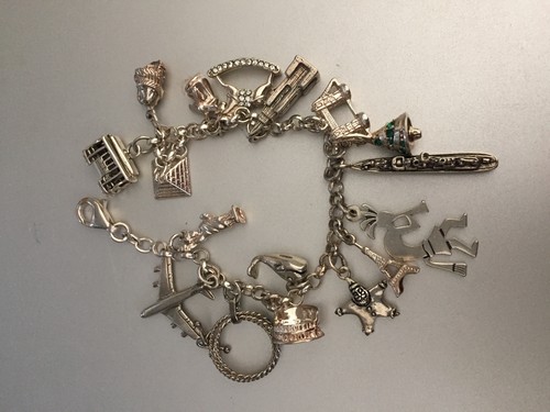 Vintage charm bracelet - charm, bracelet-