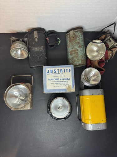 Vintage justrite headlamps - (5)vintage,
