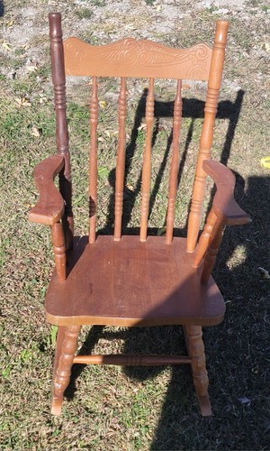 Antique wooden child - child's, rocker