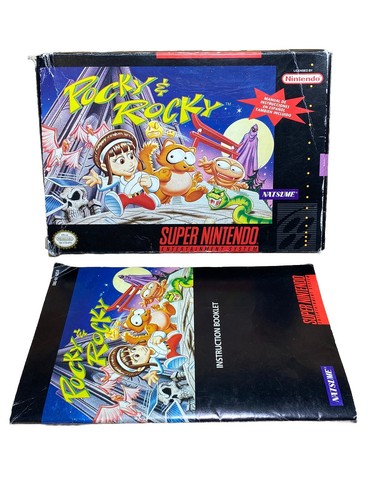 Pocky rocky super nintendo - &,