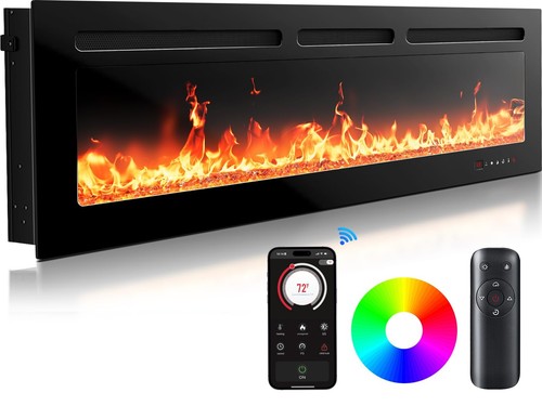Smart electric fireplace - 50″smart,