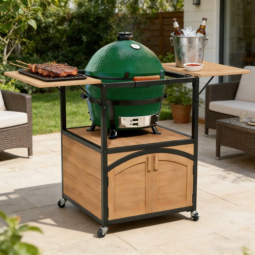 Outdoor grill cart - cart, for