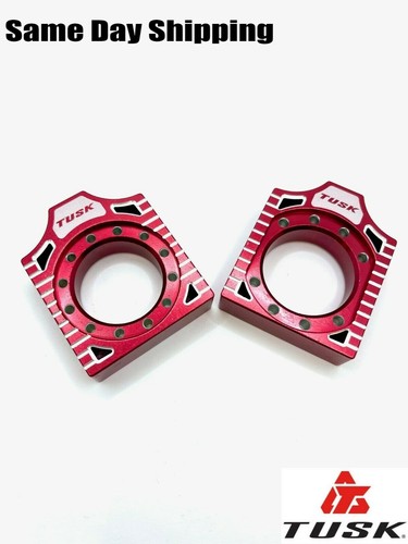 Tusk aluminum axle blocks red - tusk,
