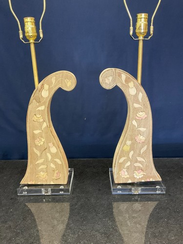 Pair antique marquetry - pair,