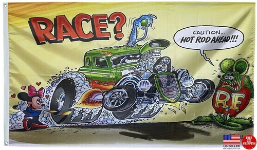 Rat fink flag - rat, 3