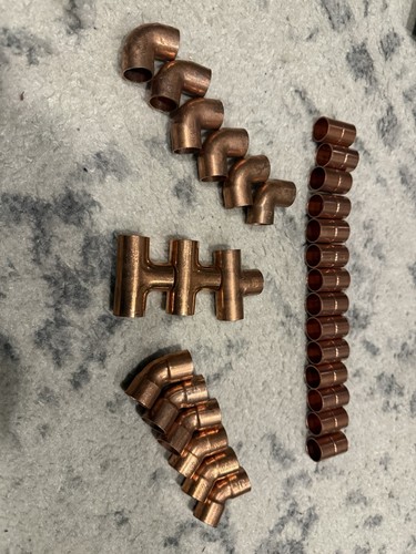 Assortment copper pipe - 5/8,