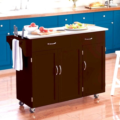 Kitchen cart rolling island - cart,