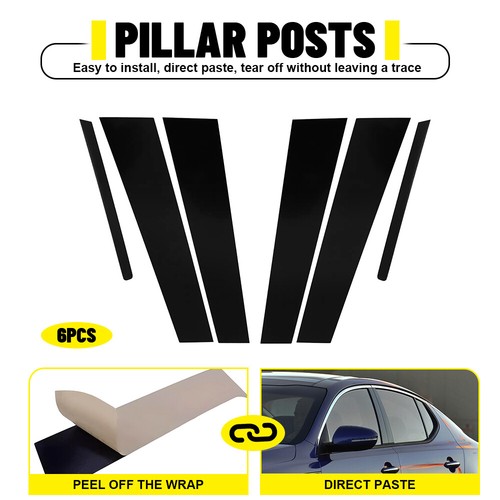 Glossy black pillar - black,