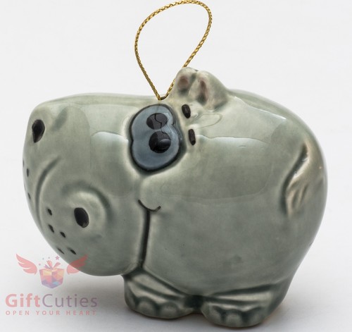 Porcelain hippo hippopotamus - porcelain,