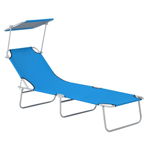 Folding outdoor chaise lounge - folding,