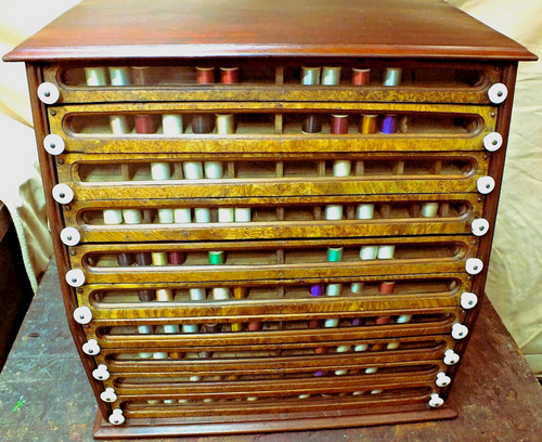 Rare victorian drawer - victorian, spool