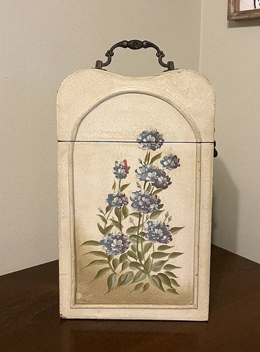 Wooden wine box hand painted - wine,