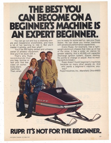 1973 rupp snowmobile - snowmobile,