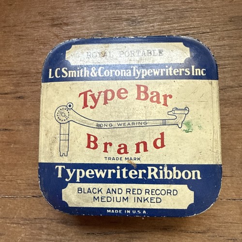Vintage typewriter ribbon tin - vintage,