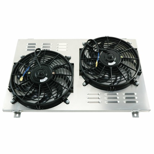 Aluminum radiator fan shroud - aluminum, fan+shroud