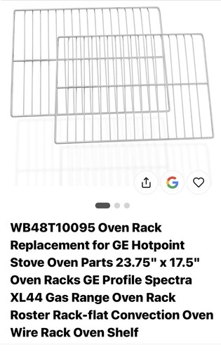 Wb48t10095 oven racks - wb48t10095,