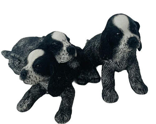 Cocker spaniel figurine black - figurine,