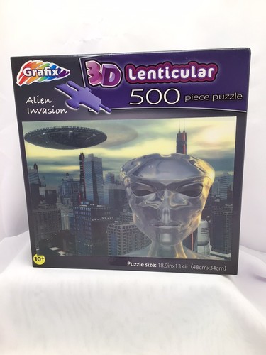 Alien invasion lenticular - 3d,