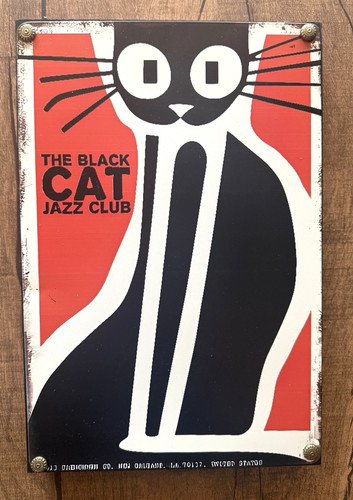 Jazz club cat - jazz, wall