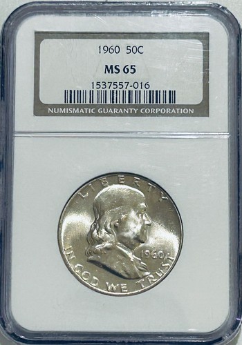 1960 franklin silver half - 1960,