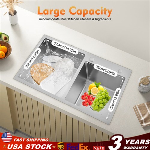 Double bowl stainless steel - bowl,