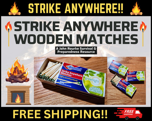 Strike anywhere matches - matches, 3