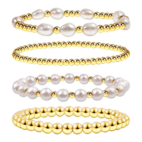 4pcs women girls - gold, plated