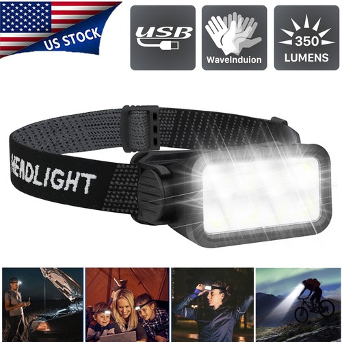 Cob led headlamp usb - cob,