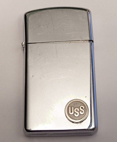 Vintage 1983 slim zippo - vintage, uss