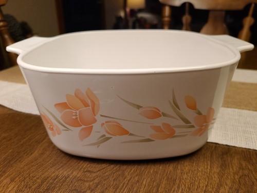 Vintage corning ware peach - ware,
