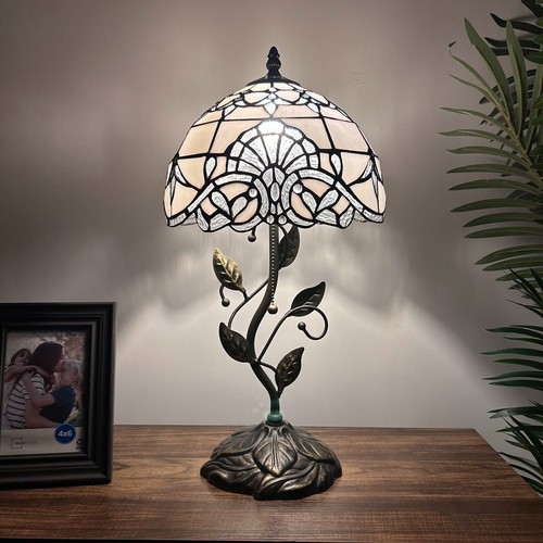 Tiffany style table lamp white - tiffany,