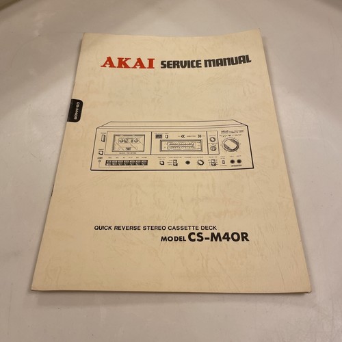 Akai m40r cassette - cs-m40r, deck