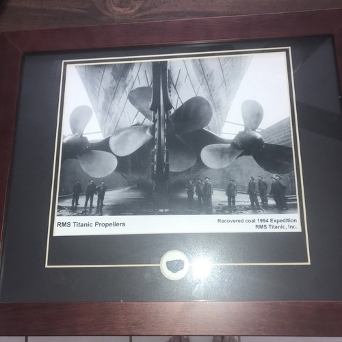 Rms titanic ship black framed - rms,