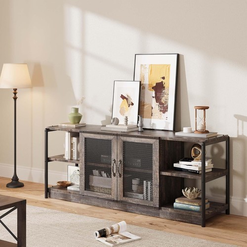 Farmhouse industrial stand - industrial, tv