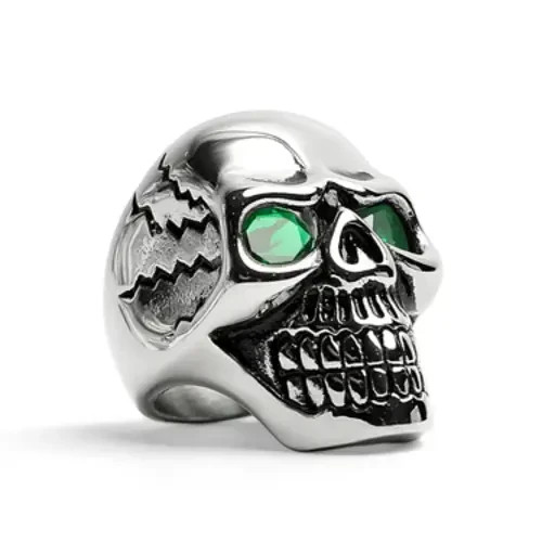 Stainless steel green eyed - steel,
