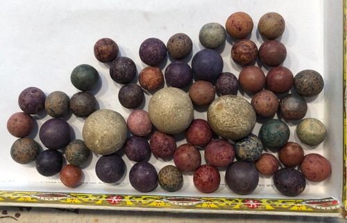 Vintage over colored clay - over, 50