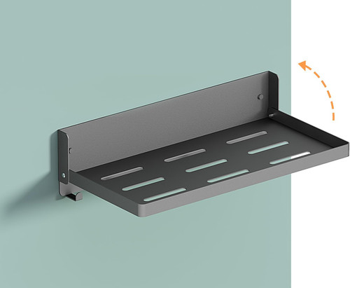 Small folding metal shelf with - folding,