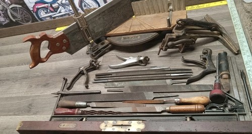 Antique wood working tools lot - antique,