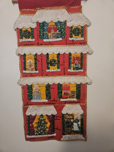 Vtg felt christmas hand made - christmas,