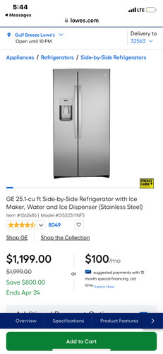 Refridgerator ge - ge,