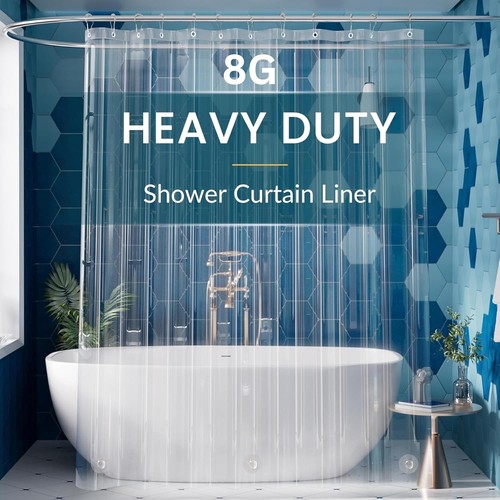 Shower curtain liner - shower, clear