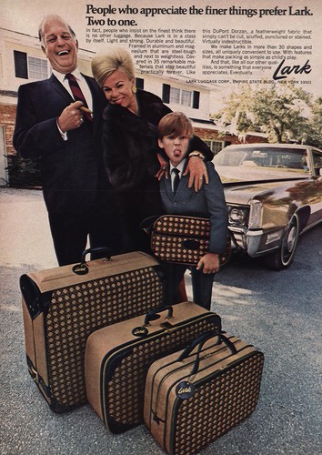 1969 lark luggage people - lark, luggage:
