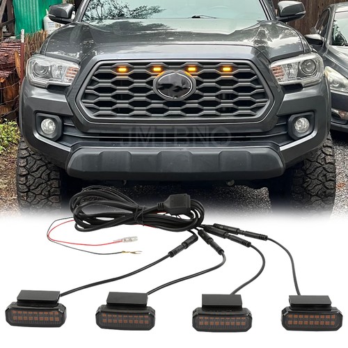 4pcs smoked amber led front - 4pcs,