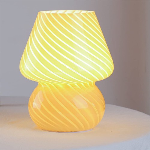 Mushroom lamp glass - mushroom, table