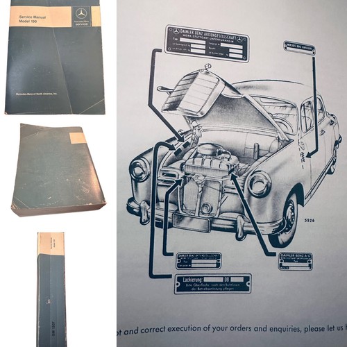 Mercedes 190 w121 w110 service - mercedes,
