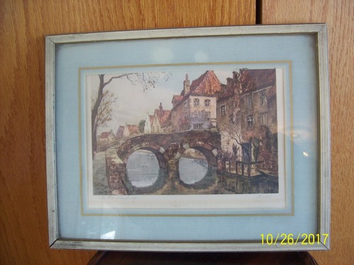 The old stone bridge litho - the,