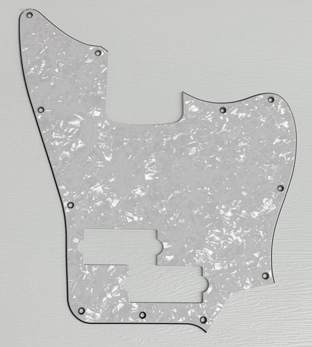 White pearl pickguard - white, scratch