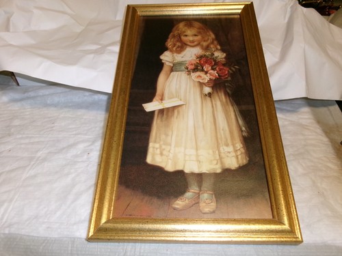 Adorable print young girl - print,